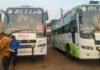 शासन से अनुबंध वाली बसों पर कार्यवाही