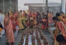 गायत्री मंदिर मेें पांच कुण्डीय गायत्री महायज्ञ संपन्न