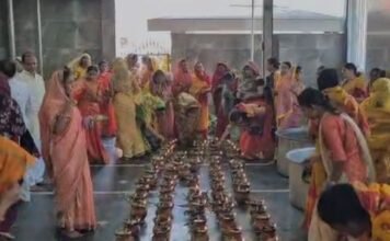 गायत्री मंदिर मेें पांच कुण्डीय गायत्री महायज्ञ संपन्न