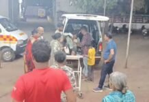 दो मोटरसाइकिल के बीच हुई आमने-सामने की भिड़ंत में दो घायल