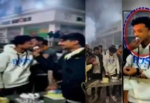 अमरावती सेक्स स्कैंडल: मुख्य आरोपी को केक खिलाते हुए पुलिसकर्मियों का Video, लोगों में गुस्सा, शुरू हुई जांच