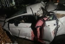 गोंदिया फोरलेन पर भीषण सड़क हादसा, युवक की मौत, दो युवती सहित चार घायल