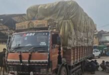 मिर्च का परिवहन कर रहे ३ ट्रकों पर मंडी प्रशासन की बड़ी कार्यवाही