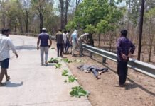 उल्टी ढोडी मोड़ पर डिवाइडर से टकराई मोटरसाइकिल