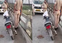 चंबल नदी के पाली पुल पर जहां कटी थी जाली वहां रात भर लावारिस खड़ी रही बाइक, शर्ट-चप्पल छोड़ आखिर कहाँ गायब हुआ सवार?