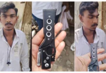 जिला न्यायालय परिसर में आरक्षक ने युवक को चाकू सहित पकड़ा, किया ओमती पुलिस के हवाले