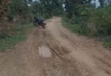 पनबिहरी से चिचगांव पहुंच मार्ग का खस्ताहाल,