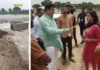 देवास में तेज बहाव से बह गई दो करोड़ के मिनी डैम की रिटर्न वॉल, निर्माण गुणवत्ता पर उठे सवाल