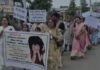 राजस्थान की मासूम को न्याय दिलाने सडक़ पर उतरीं महिलाएं
