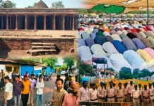 पीछे की जमीन पर नमाज के लिए मुस्लिम पक्ष राजी, निजी जमीन बताकर हिंदू भी पहुंचे, बाहर भारी पुलिस बल तैनात