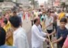 नगर में हर्षोल्लास के साथ निकाली गई जगन्नाथ यात्रा भक्तों को दर्शन देने रथ पर विराजमान होकर निकले जगन्नाथ,