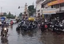 4 दिन बाद नगर में हुई 2 घण्टे की बारिश, किसानों को मिली राहत