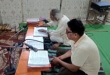 बजरंग मंदिर में अखण्ड रामायण पाठ का हुआ शुभारंभसावन मास भर गूंजेंगी श्रीरामचरितमानस की चौपाइयां, ४६ वर्षों से जारी है परंपरा, रक्षाबंधन के दूसरे दिन होगा समापन