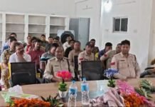 वारासिवनी पुलिस थाने में बिदाई समारोह का हुआ आयोजन