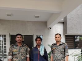 10 वर्षों से फरार स्थायी वारंटी रूपझर पुलिस के हत्थे चढ़ावन्यप्राणी शिकार मामले में था फरारन्यायिक अभिरक्षा में भेजा गया बैहर जेलबालाघाट/