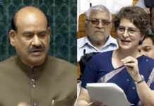 लोकसभा में प्रश्न पूछने के लिए खड़ी रहीं प्रियंका गांधी, विपक्ष ने जारी रखा हंगामा; ओम बिरला ने सांसदों को दे दी चेतावनी