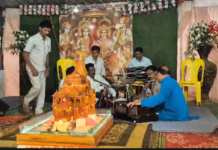 सोसायटी शिव मंदिर में दो दिवसीय अखंड रामायण पाठ का हुआ समापन