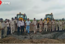 राजगढ़ में बड़ली माता मंदिर तोड़े जाने पर बवाल, 15 गांवों के चंदे से बन रहे खाटू श्याम मंदिर पर चला प्रशासन का बुलडोजर
