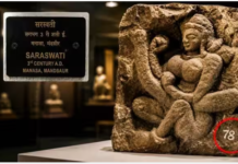 नीमच में मिली 2वीं सदी की सबसे पुरानी सरस्वती प्रतिमा, हाथ में वाद्य यंत्र देख हैरान हैं इतिहासकार, मालव काल से जुड़ा है