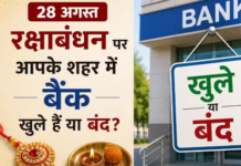 Bank Holiday in Raksha Bandhan: रक्षाबंधन पर 28 अगस्त बैंक खुलेंगे या बंद रहेंगे? अभी जानें