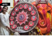 खरगोन में 16 वर्गफीट की राखी से सजे सिद्धि विनायक, 12 ज्योतिर्लिंगों के चित्रों से दिखी आस्था की अनूठी झलक