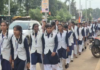 शासकीय कमला नेहरू कन्या विद्यालय ने निकाली भव्य तिरंगा रैली