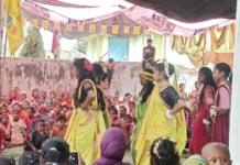 विश्व आदिवासी दिवस पर दड़कसा में गूंजा आदिवासी संस्कृति का रंग