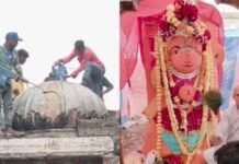 उज्जैन में मलबे के बीच यूं ही डटी है खड़े हनुमान जी की मूर्ति, पुरातत्व विशेषज्ञ प्रोफेसर ने बताया 1000 साल पुराना इतिहास
