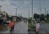 एक घंटे की बारिश में सडक़ हुई जलमग्न