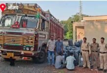 नीमच में नाकाबंदी के दौरान पकड़ाया 1270 किलो अवैध डोडाचूरा, 65 लाख के माल के साथ जोधपुर के दो तस्कर गिरफ्तार