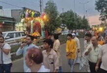 जलविहार की भव्य शोभायात्रा हर्षोल्लास के साथ संपन्न