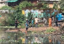 तालाब को प्रदूषण मुक्त बनाने बाहरी नाले का निर्माण भी तेजी से जारी
