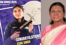 Asian Games: ईशा सिंह ने शूटिंग में भारत को दिलाया सिल्वर मेडल, राष्ट्रपति मुर्मू ने दी बधाई