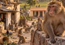 मैहर में बंदरों के आतंक से तंग ग्रामीणों ने मांगी ‘इच्छा मृत्यु’, राष्ट्रपति को ज्ञापन सौंपकर कहा- या तो इन्हें पकड़ो या हमें मार डालो