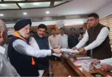 मध्य प्रदेश राज्यसभा उपचुनाव: केंद्रीय मंत्री हरदीप सिंह पुरी ने दाखिल किया नामांकन, मुख्यमंत्री मोहन यादव रहे मौजूद