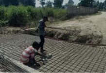 मानपुर-बोरी मार्ग पर सर्राटी नदी के अधूरे एप्रोच पुल का निर्माण कार्य शुरू