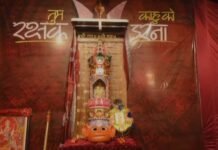 हनुमान जी के मुकुट की स्थापना का हुआ आयोजन