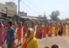 अमोली शारदा मंदिर से निकली २०१ कलशों की भव्य शोभायात्रा