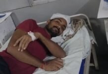 पारिवारिक विवाद में चाचा ने भतीजे के सिर पर लाठी से किया हमला