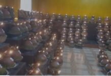 बकोड़ा के माँ कात्यायनी मंदिर में १९३ मनोकामना कलश प्रज्वलित